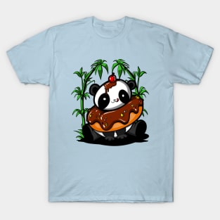 Panda Bear Donut T-Shirt